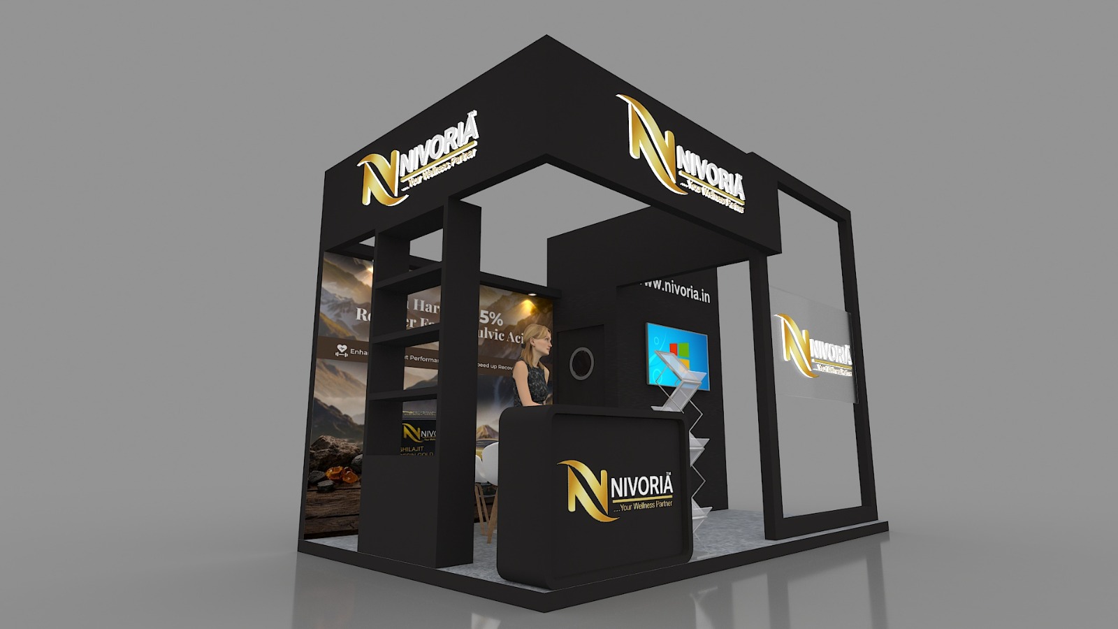 exhibition stall fabrication Delhi custom exhibition booth modular exhibition stand